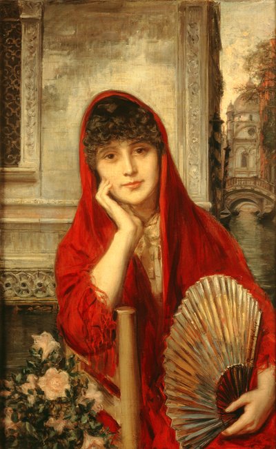 Venetian Beauty by Ricardo de Madrazo y Garreta